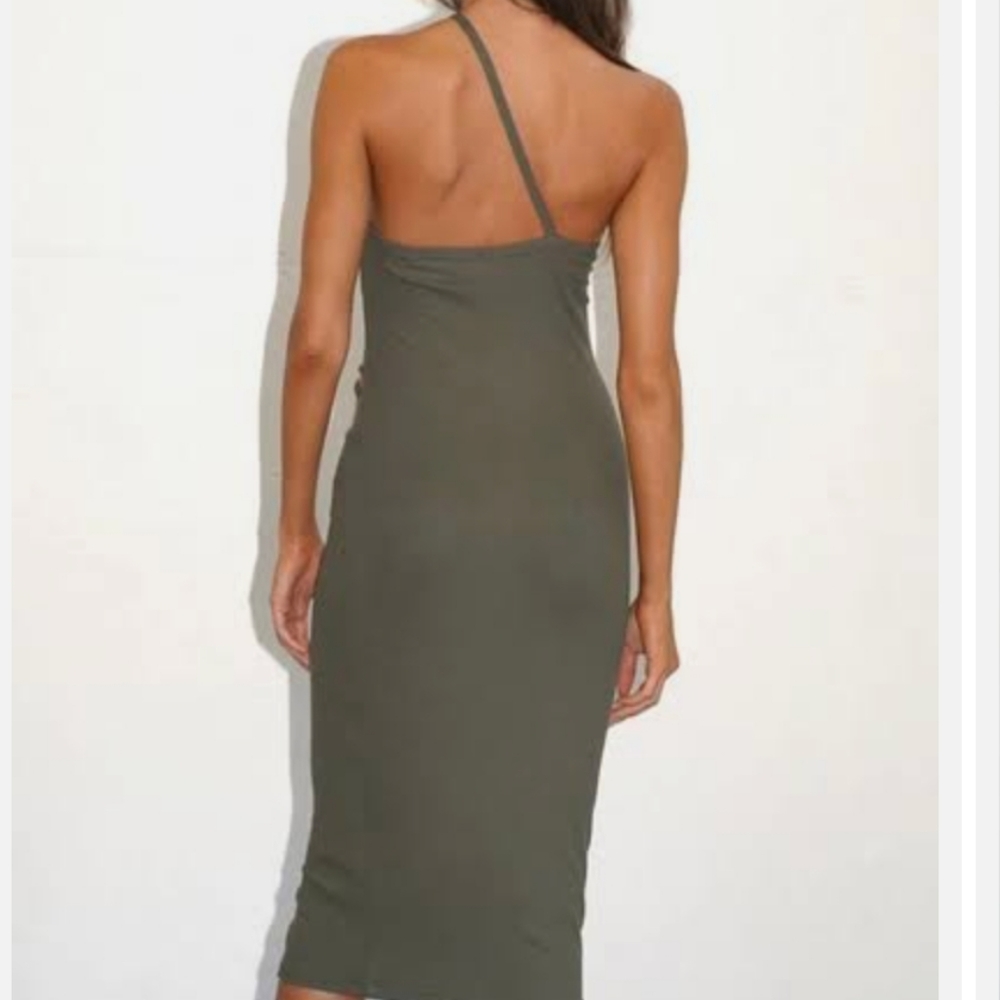 NWT! LNA Ribbed Paradis cutout dress - Picture 2 of 6